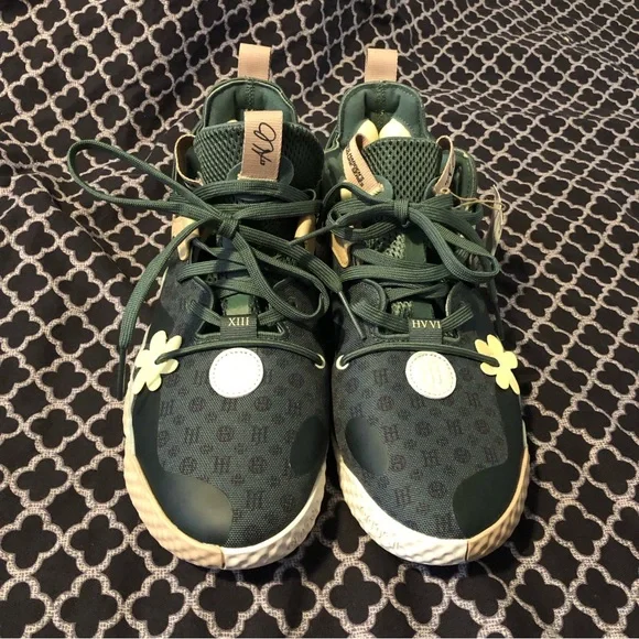 Adidas Mens James Harden Vol. 6 Basketball Shoes Green Oxide GW9032 Sz 10 Floral - Picture 11 of 11